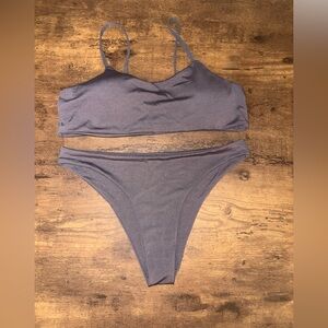 NWOT Dark Gray Bikini Set